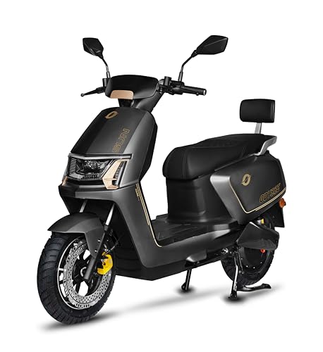Image of SUN 60V 30Ah Electric Scooter Matte Black | Long Range High-Performance Scooter | Advance Booking at Ex-Showroom Price