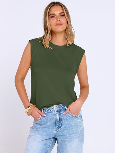 Image of ANRABESS Business Casual Tops for Womens Cap Sleeve Summer Dressy Shirts 2026 Trendy Work Office Outfits Clothing
