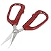 Aexit Red Plastic Hand Tools Coated Handle Stainless Steel Stationery Paper Shears & Scissors Scissors 4.7