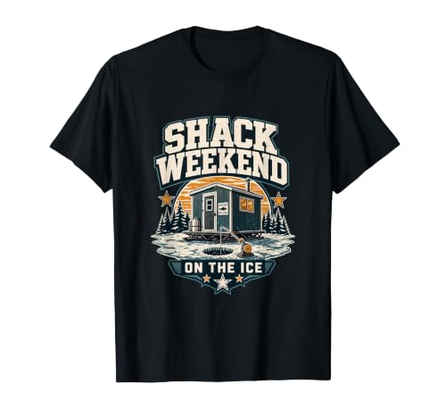 Ice Fishing Shack Weekend On The Ice Trip T-Shirt