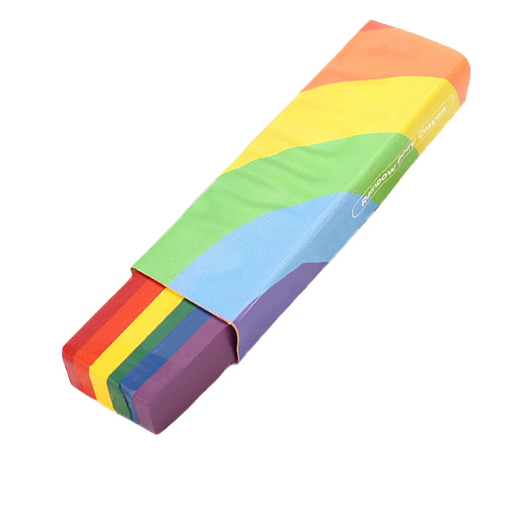 Rainbow Fan Brush Face Paint, Rainbow Face Paint Stick Crayons Colors Face & Body Paints Rainbow Flag Face Paint Stick Fancy Dress for Lesbian Gay Pride Celebrations Makeup Party Birthday Festivals