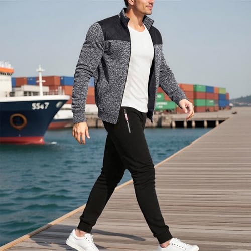 Ensemble décontracté pour homme avec veste zippée à capuche bronze taille M