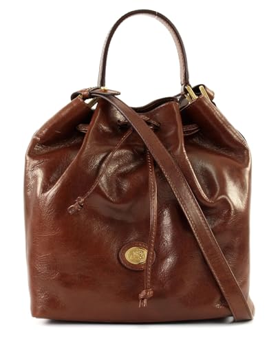 The Bridge Story Donna - Beuteltasche Leder 28 cm marrone