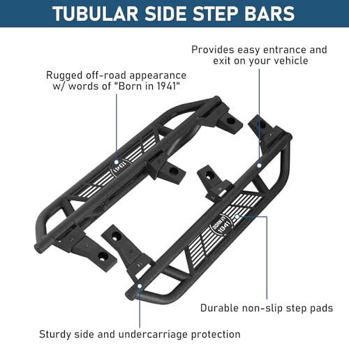 Estribos laterales tubulars para Jeep Wrangler TJ 1997-2006 miniatura 6