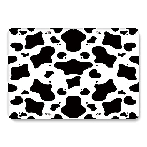 Case Compatible with MacBook Air 13 inch Older Version 2017-2010 Model A1466 & A1369, Plastic Protective Hard Shell Cover & Laptop Sleeve Bag & Keyboard Cover Skin - Milk Cow by Bandless - Image 2