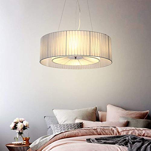 Lámpara colgante moderna azul regulable E27 de 4 luces para iluminación de dormitorio de 40cm 4
