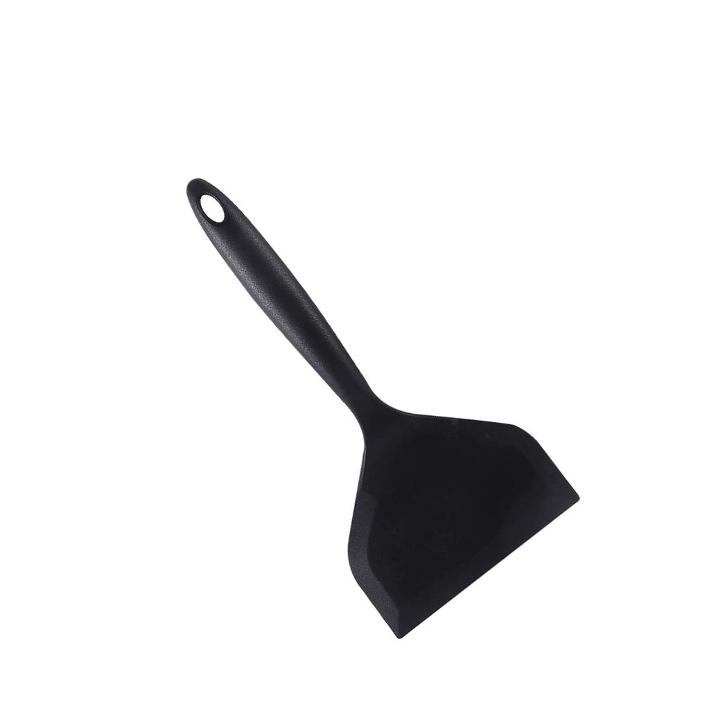Pfannenwender aus Silikon, Nylon, hitzebeständig, für Küche, Backen, Kochen, Schwarz, 10 Stück