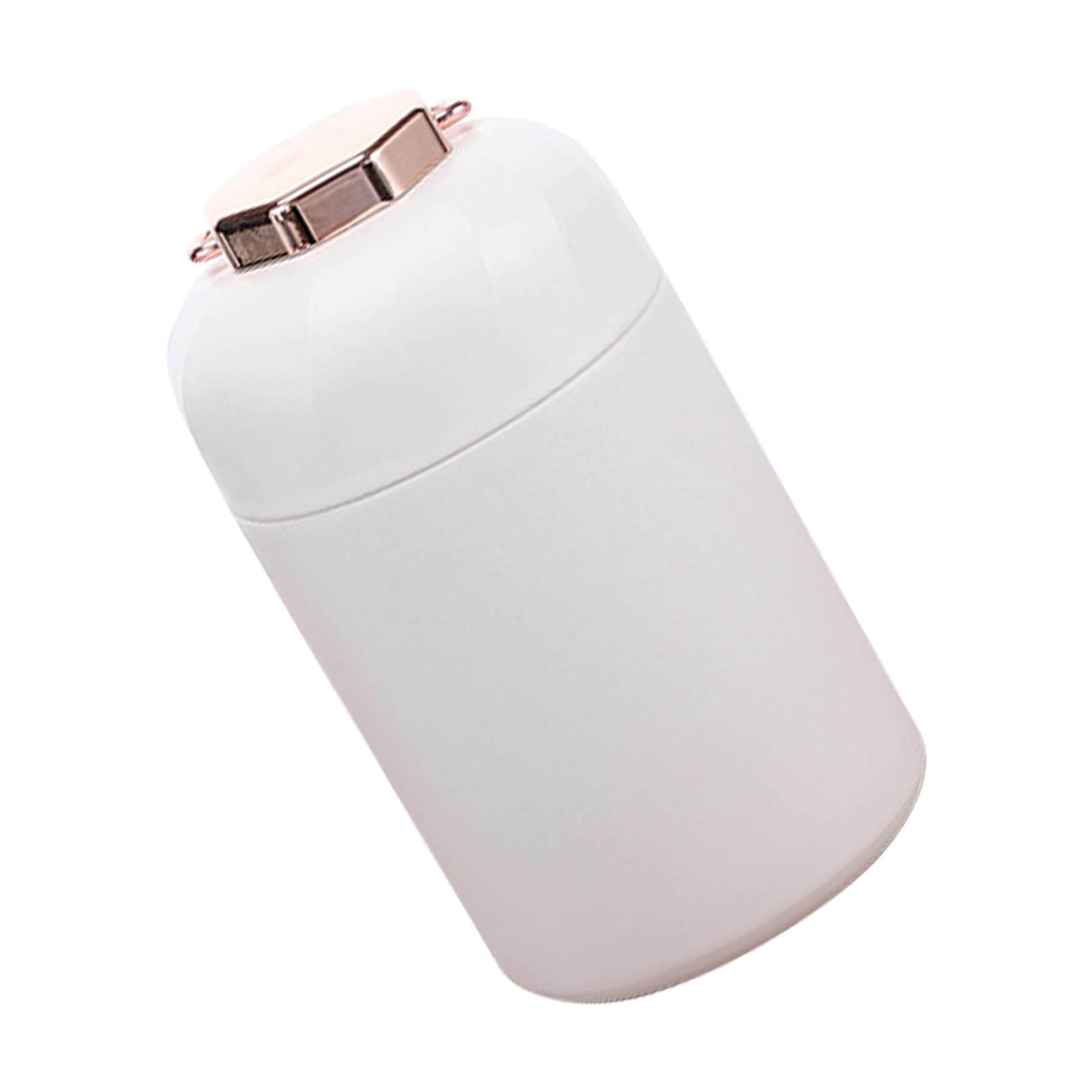 Ejoyous Barattolo per Alimenti Portatile Isolato Scatola per il Pranzo con Isolamento Termico in Acciaio Inossidabile 304 Contenitore per Alimenti Sottovuoto da 600 Ml con Manico Sul Coperchio (WHITE)