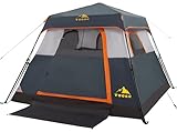 3/4 Person/6 Person Camping Tent Fast Cabin Tent with Instant Setup Tent, Weatherproof Tent Easy Quick Set Up & Pop Up in 60 Seconds with Rainfly Backpack for Family Camping,Upgraded Ventilation