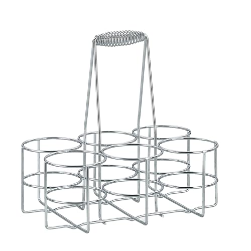 kela Porte-Bouteilles 6 Bouteilles, Panier à Bouteilles en métal chromé, Sac à Bouteilles pour...