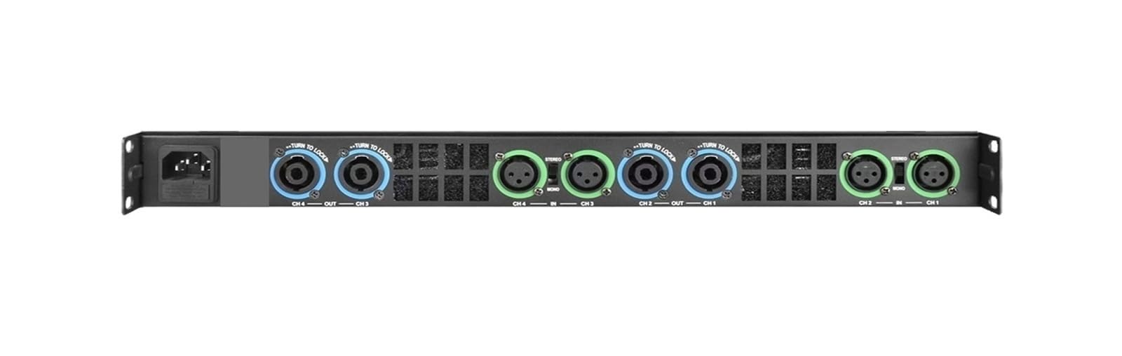 CA-S Altoparlante a tromba a 2/4 canali Amplificatore di potenza sonora 5200W AMP digitale Mini 1800 Watt 1U 19 pollici(2 Channel x 450W,110 V)