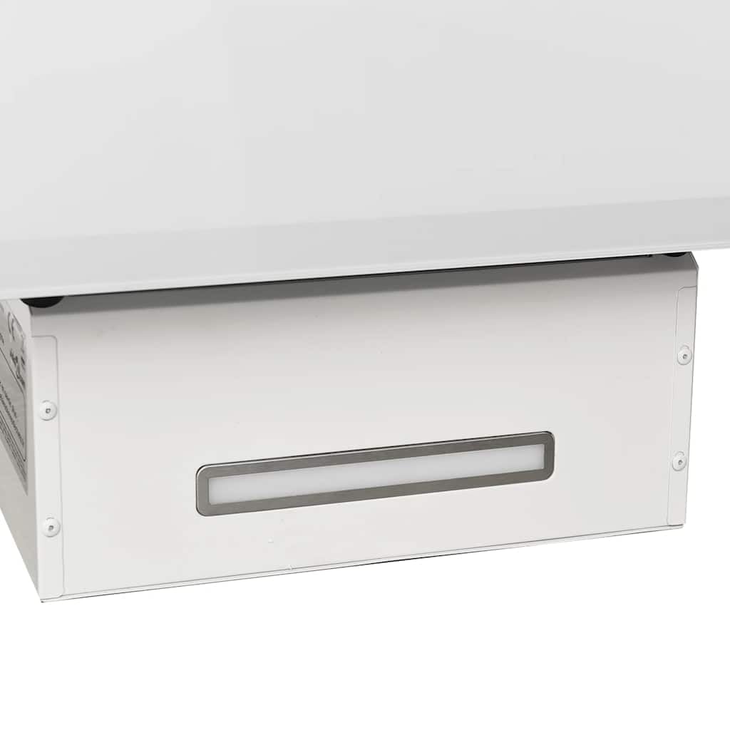 vidaXL Ścienny okap kuchenny 60 cm stal hartowane szkło biały