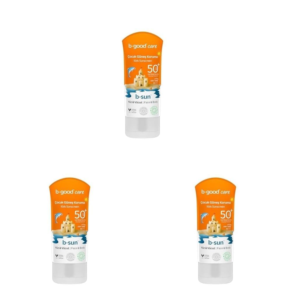 Çocuk Güneş Kremi Spf50 plus 150 ml (3 paketi)