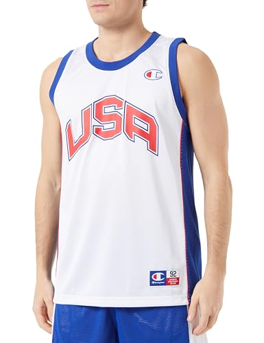 Camiseta sin mangas Champion Legacy Retro Sport de hombre en color blanco L