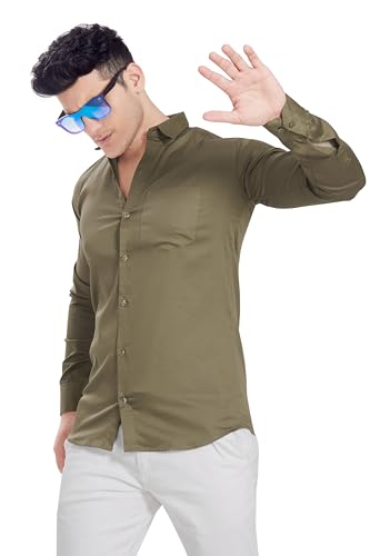 Image of DIVISIVE Men's Solid Slim Fit Shirt
