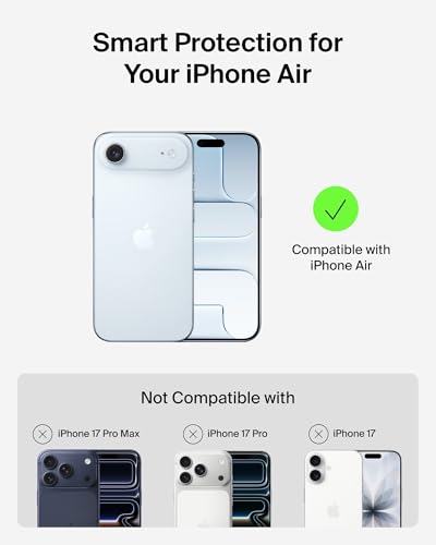 Image of Belkin iPhone Air Case | Armour /Protect Magsafe | Slim, Anti-Scratch, 4M Drop Protection, Dual Layer Protection | Black
