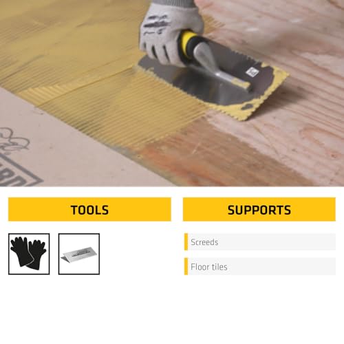 Image of SIKA - Wood Floor Adhesive - 54 Parquet - Fast-Curing bonding Agent - Trowel Application - Flexi-Polyurethane - Solvent-Free - 13 kg - Brown