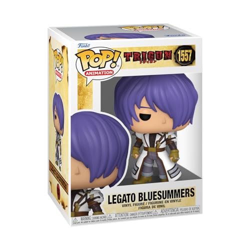 Funko Pop! Animation: Trigun - L Legato Bluesummers - Figura de Vinilo Coleccionable - Juguetes para Niños y Adultos - Fans del Anime - Figura Modelo para Coleccionistas y Expositores