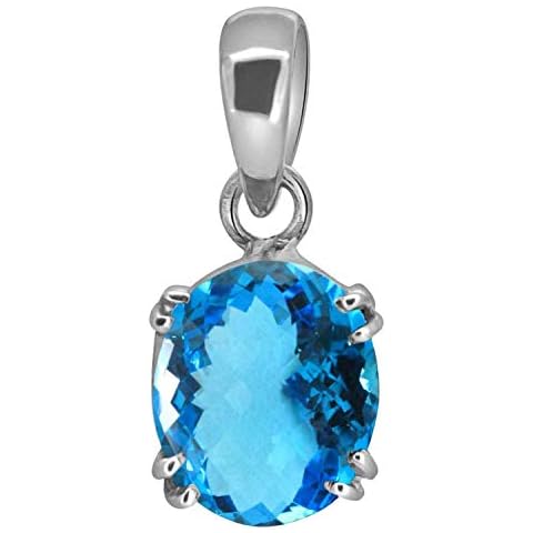 LMDPRAJAPATIS Blue Topaz Pendant Necklace Cover