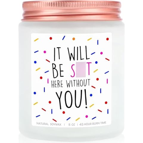 Funny Lavender Scented Goodbye Candle Gift Cover