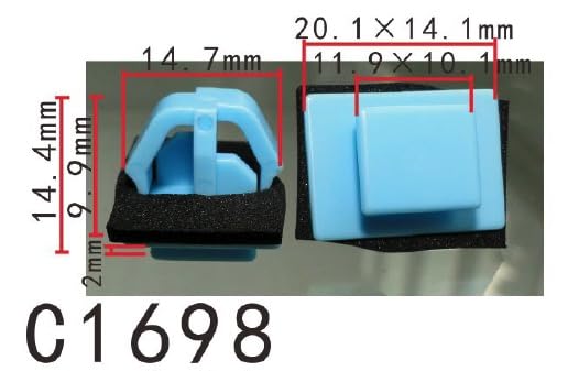 2013 KIA Rio Parts For Kia Hyundai Rocker Panel Retainer Moulding Clips Fastener 87756-1F00 100Pcs Rocker Panel Trim Clips
