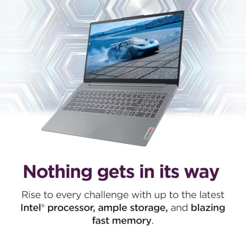 Image of Lenovo IdeaPad Slim 3i 15.6 inch FHD Laptop with 1-Year Microsoft 365 Included, Intel N150 Processor, 8GB DDR5 RAM, 128GB SSD, Wi-Fi 6, Windows 11, Everyday Student Laptop, Grey