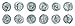 IMPACTO COLECCIONABLES Monedas Antiguas - 6 Denarios de Plata del Imperio Romano...