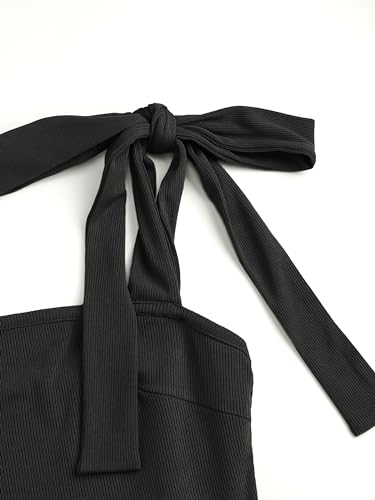 Image of CIDER Women Tie Shoulder Dress Wedding Guest Dresses Sleeveless Split Elegant Dress