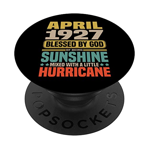 Cumpleaños 365 Abril 1927 Bendito por Dios regalo de 95 cumpleaños PopSockets PopGrip Intercambiable