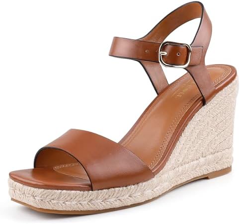 BCTEX COLL Women's Platform Wedge Espadrilles Sandals Comfortable...