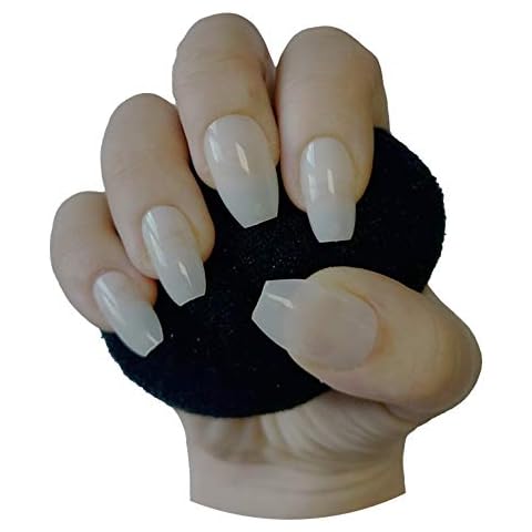 600 Pieces Natural Short Coffin False Nails Cover