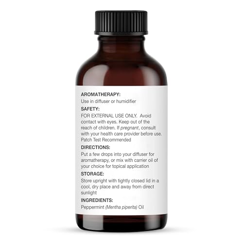 Image of Majestic Pure Peppermint Essential Oil for Diffuser - 1 Fl Oz | 100% Pure & Natural Essentials Oils for aromatherapy, massage blends and DIY home fragrance projects, Massage and room sprays