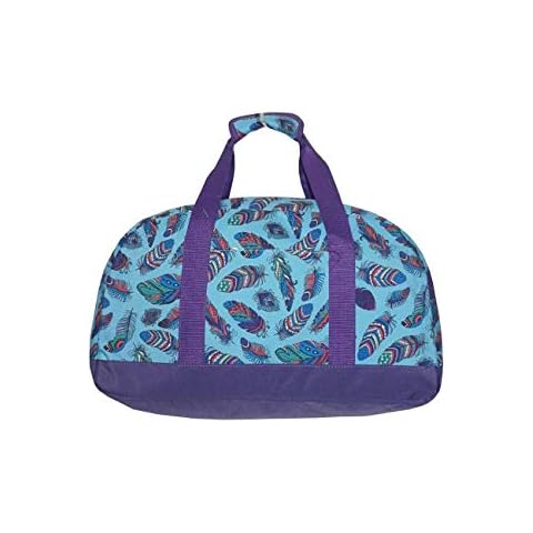 EGFAS Women's Weekender Duffel Bag (Feather Purple) Cover