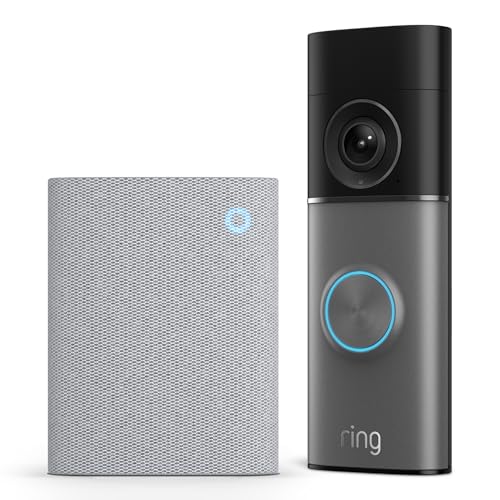 Ring Wired Video Doorbell Pro (newest gen) + Chime (3rd Gen) | Video Doorbell Camera with Retinal 4K, up to 10x Enhanced Zoom | Wide Field of View | 30-day free trial of Ring Subscription Plan