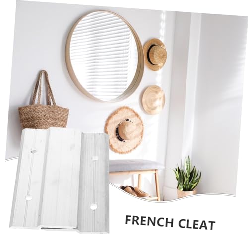 Image of Mikikit 5pairs Heavy Duty French Cleat Hanger Kit for Mirrors Pictures Mounting Clips for Easy Installation Durable Wall Bracket Hardware for Frames Shelves