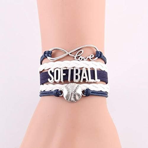 Miniatura 8 de Pulsera de infinito de softball - Joyería de sóftbol - Pulsera ajustable para jugadores de sóftbol, regalos de equipo y entrenadores