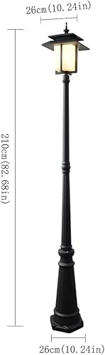 Miniatura 2 de ZEELYDE Luces de poste al aire libre, lámpara de jardín impermeable de poste alto al aire libre, lámpara de jardín comunitario, lámpara de aluminio