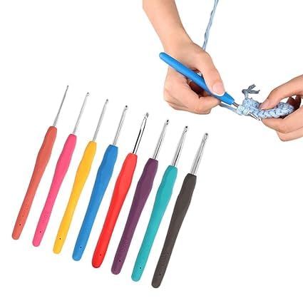 ElitewaveCrochet Hooks Kit, 8 Pieces Set Woolen Crochet Needle, Knitting & Crochet Supplies for Beginners, DIY Knitting Kit for Knitting Sweaters, Scarves and Hats (Multicolor) (B0D5MJZCDC) Amazon Price History, Amazon Price Tracker