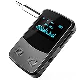 【Verbesserte Klangqualität】 Mit dem Bluetooth 5.0-Chipsatz unterstützt der BTA-019 A2DP, AVRCP, HFP, HSP usw., was eine bessere Klangqualität bieten kann. Audio-Streaming von Ihrem Telefon/Tablet auf ein Nicht-Bluetooth-Gerät (Heimstereoanlage, kabelgebundene Lautsprecher). PLUG/PARI/PLUG, stecken Sie Bluetooth Receiver in den AUX-Anschluss, einfach koppeln Ihr Gerät, um Musik und Freisprechen in klasser Klangqualität zu genießen.