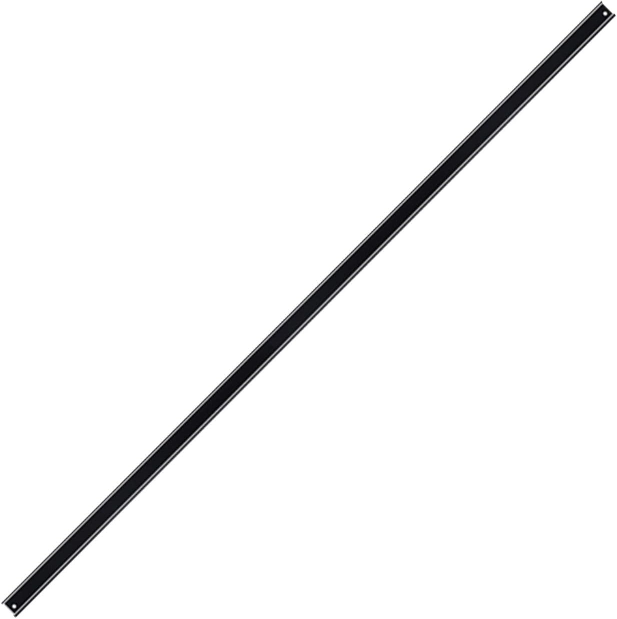 DATOUBOSS Binario singolo da 1 m per sistema di scorrimento a soffitto – guida fissa a forma di H per ampliare i sistemi di illuminazione pantografo, lega di alluminio, nero