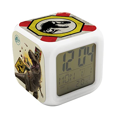 Jurassic World Dominion Würfel-Wecker in Geschenkpackung - 8x8x8 cm