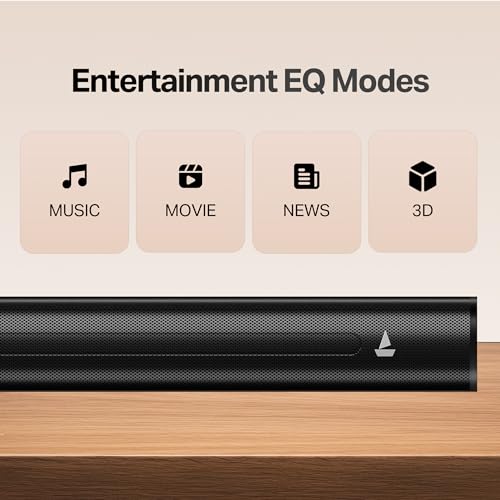 Image of boAt Aavante 2.1 1650, 160W Signature Sound, 2.1-Channel with Wireless Subwoofer, BT v5.4, Multiple Ports, EQ Modes, Bluetooth Sound bar, Home Theatre Soundbar Speaker (Premium Back)