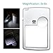 Wapodeai 6X 3X LED Magnifying Glass with Light, Kids, Jewelry, Science, 3X Magnifier Magnifying Glasses with Light, Silver