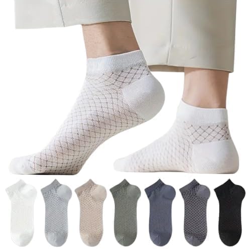 Performance Sports Socks for Men & Women (Pack of 7) | Breathable Cotton Blend Ankle Socks | Sweat-Wicking, Anti-Odor, Stretchable Gym, Running & Training Socks | Durable & Comfortable-image-12