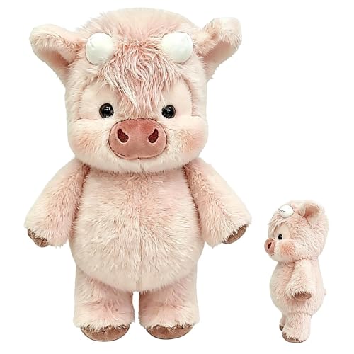 Genérico Vača HighlândPeluche 60cm - Peluche Grande Suave | Animal Antiestrés | Cojín Apoyo Emocional | Regalo Niños Adultos Decoración Hogar Dormir