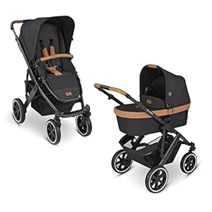 ABC Design Kinderwagen Salsa 4 Air - Starter Set - 3in1 Kombikinderwagen - Set inkl. Autositz Tulip, Adapter, Wickeltasche Urban, Neugeborenen Fußsack, Regenverdeck & Moskitonetz - Farbe: toffee