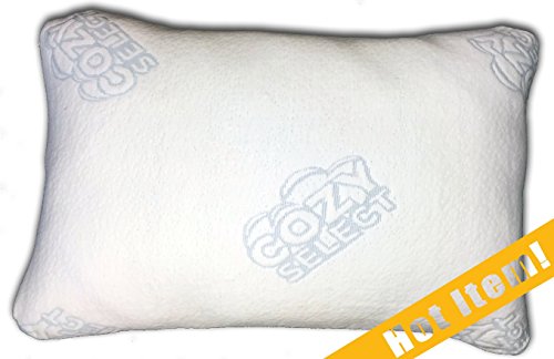 Cozy Select King Shredded Memory Foam Pillow with Removable Bamboo Cover