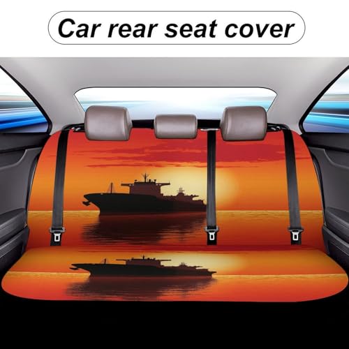 Funda de asiento de coche para perro lavable y protector de asientos traseros para SUV 5