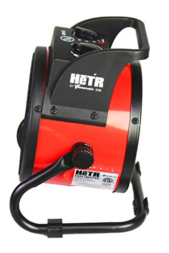 Hetr Portable Space Heater 1500 Watt Forced Air Heater With Ceramic Heater Element And Overheat Protection For Office Home Garage Workshop, Etl Listed #TOP1