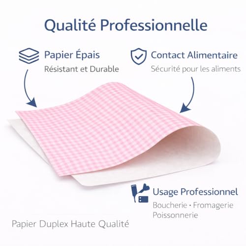 Papel alimentario dúplex satinado de alta resistencia para restauración 10 kg 7